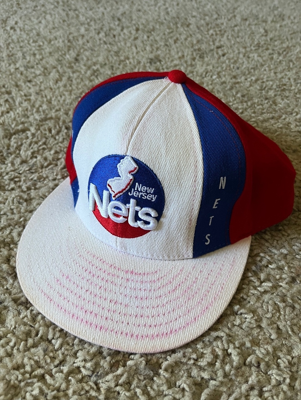 New Jersey Nets Reebok Vintage Fitted Hat 7 5/8